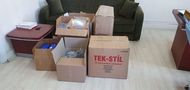 Şubemizin Sağlık Çalışanlarımıza Tıbbi Malzeme Desteği