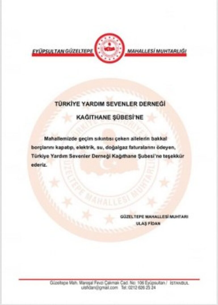 Şubemiz Geçim Sıkıntısı Geçen Ailelerimizin Borçlarını Ödemeye Devam Ediyor
